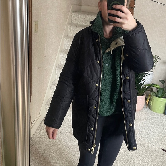 NWT Quince Featherless Down Black Quilted Puffer Jacket - Picture 13 of 15